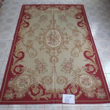 Custom Aubusson Rug 100% New Zealand Wool Chinese Factory